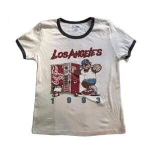 Brandy Melville John Galt los angeles ringer baby tee